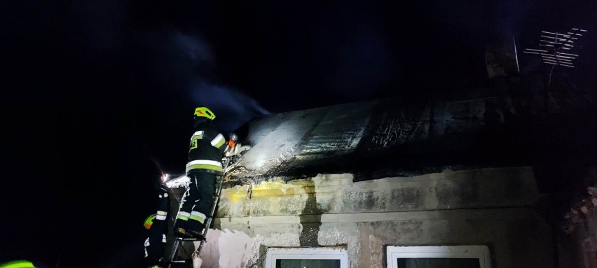 Do groźnego pożaru doszło w Kraskach w gminie Świnice...