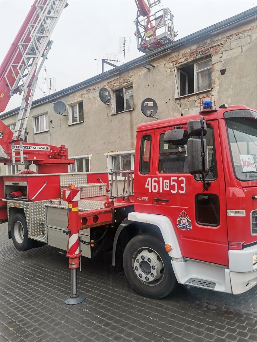Akcja strażaków z Gardei oraz Kwidzyna trwała 1,5 godziny