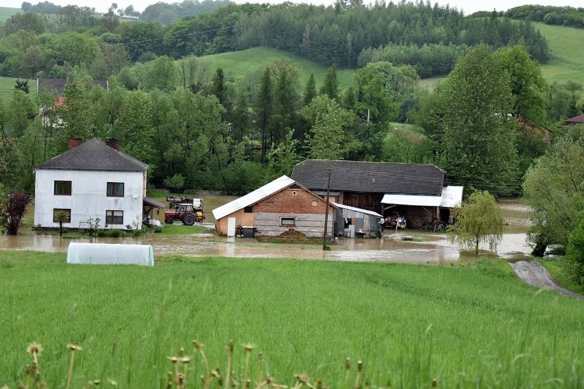 Ulewy, które przeszły nad gminą Biecz w maju 2019 roku...
