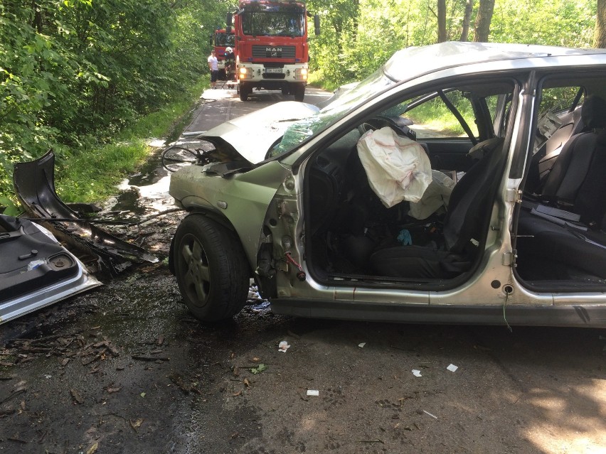 Kierowca czołowo uderzył w drzewo w Mysłowicach