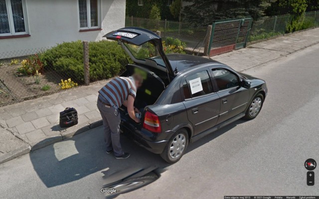 Zobacz kogo przyłapały kamery Google Street View>>>