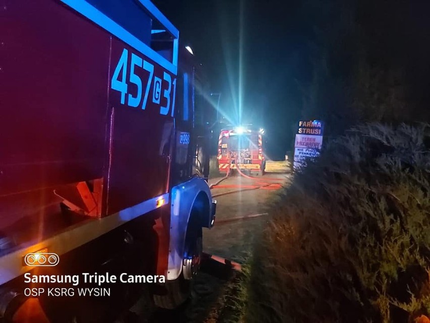 Strażacy z powiatu kościerskiego walczyli z pożarami. Paliły się budynki w Wielu, Borsku i Garczynie