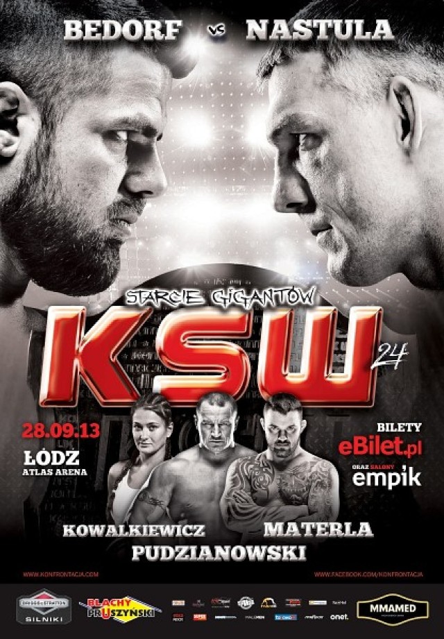 KSW 24 W ŁODZI NA ŻYWO: NASTULA i PUDZIANOWSKI. TRANSMISJA ONLINE W TELEWIZJI I INTERNECIE [BILETY]