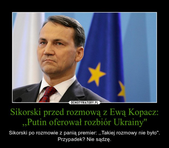 Radek Sikorski stał się przedmiotem żartów i drwin