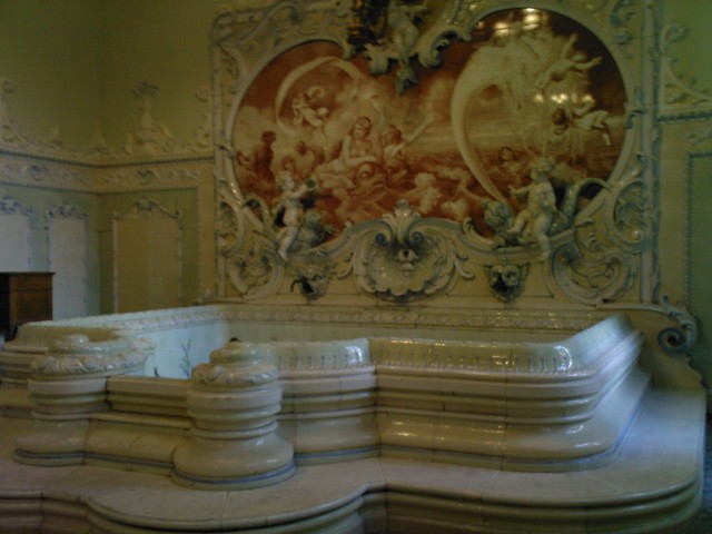 Pokój łazienkowy w Pałacu Dietla.