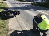 Ulica Staszica w Nakle niebezpieczna. Dwa wypadki z udziałem motocyklistów w krótkim czasie