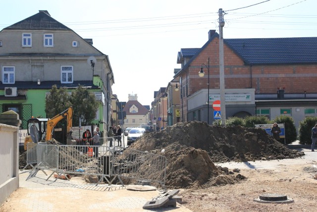 Ulica Kilińskiego w Łęczycy jest nieprzejezdna