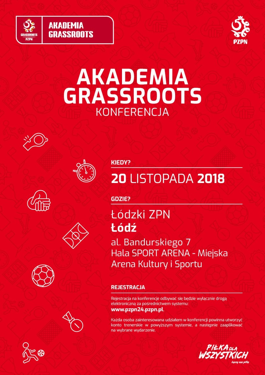 W Łódzkiem odbędzie się „Akademia Grassroots” – bezpłatna konferencja o szkoleniu dzieci i młodzieży 