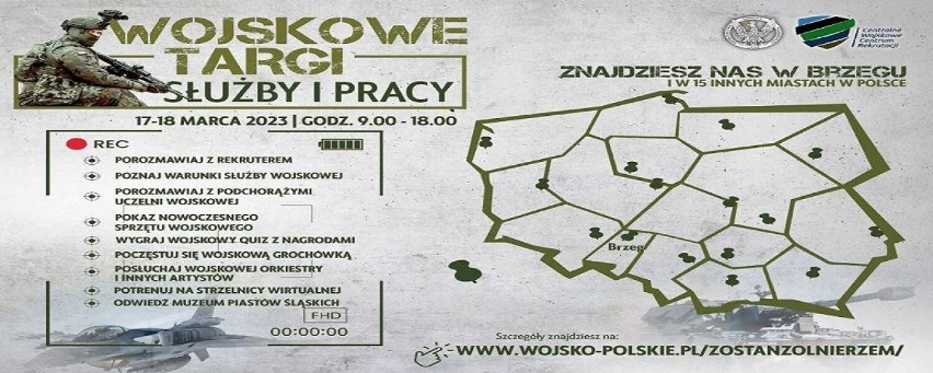 Sprawdź, co da Ci wojsko. Zaproszenie na Wojskowe Targi Służby i Pracy w Brzegu