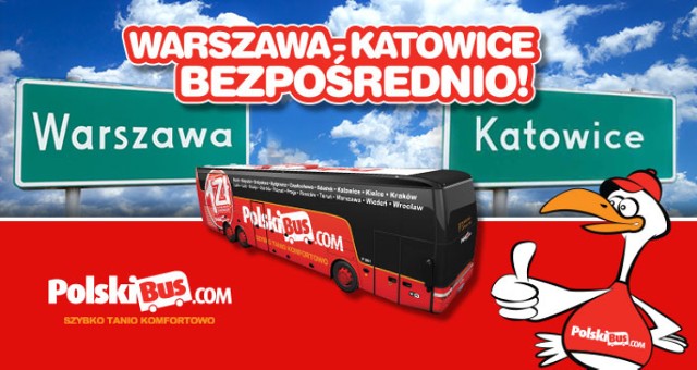 Więcej kursów na trasie Warszawa- Katowice Polskibus