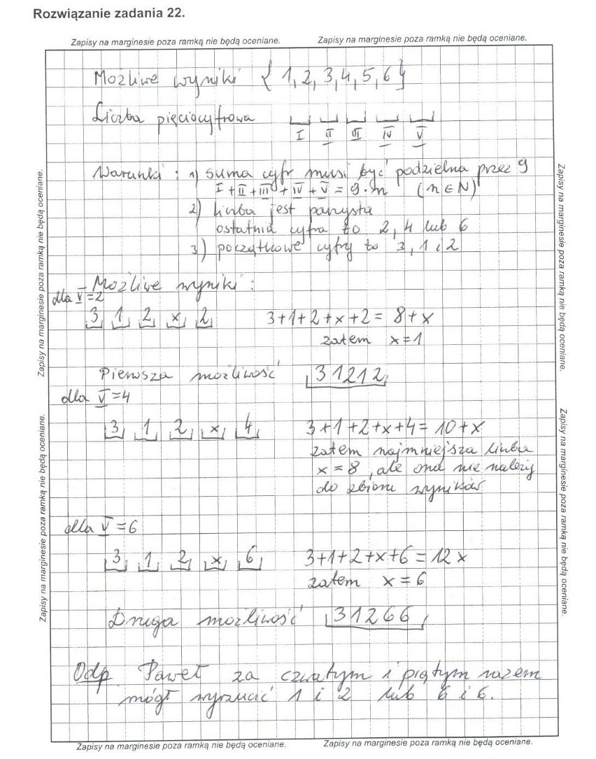 Wielkopolska: Próbny egzamin gimnazjalny z matematyki [ARKUSZE, ODPOWIEDZI]