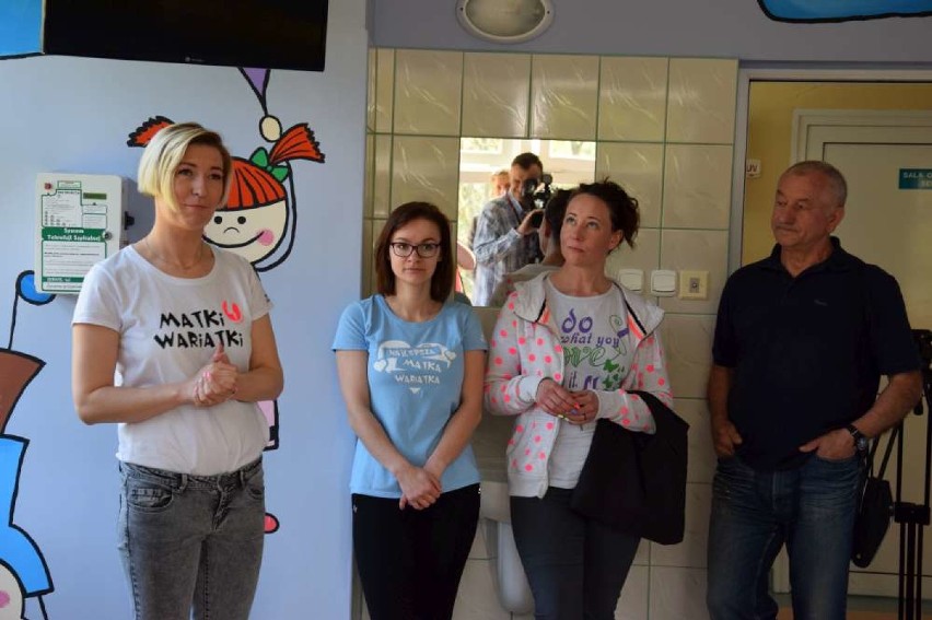 Marki Wariatki malują szpital w Pile