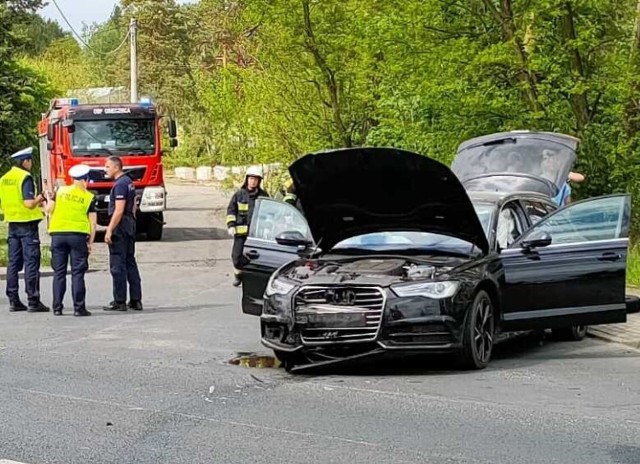 Kolizja w Osiecznicy. Zderzyły się dwa samochody.
