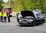 Dwa samochody zderzyły się w Osiecznicy pod Krosnem Odrzańskim (ZDJĘCIA)