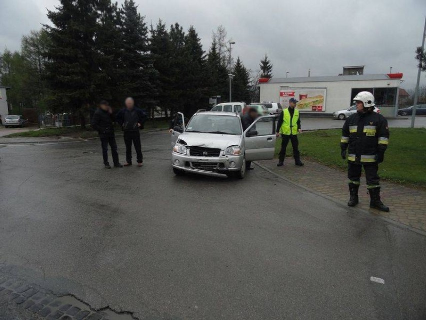 Wypadek zablokował wyjazd z Nowego Sącza w kierunku Limanowej