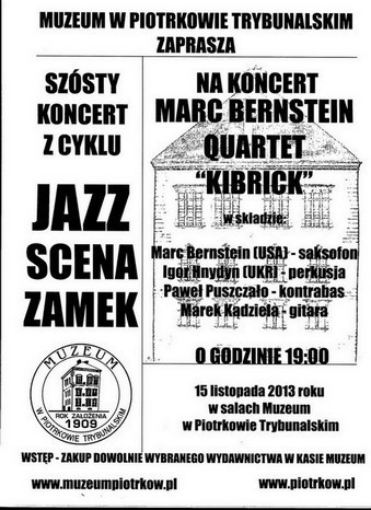 Na Zamku zagra Mark Bernstein Quartet Kibrick