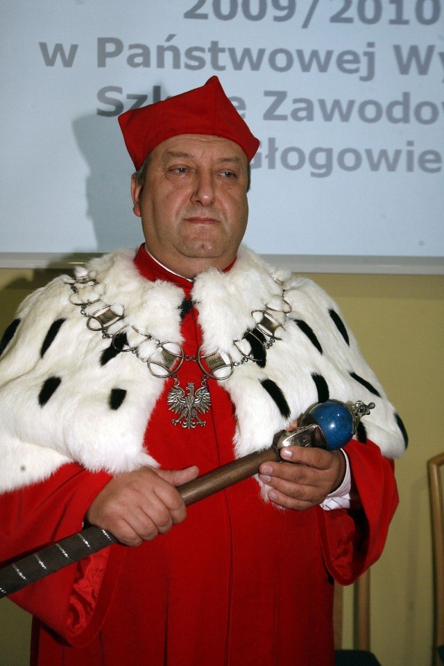 Rektor PWSZ w Głogowie Stanisław Czaja