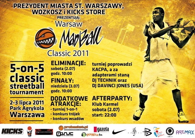Turniej koszykówki ulicznej Warsaw MadBall Classic 2011 w sobotę na  Agrykoli | Warszawa Nasze Miasto