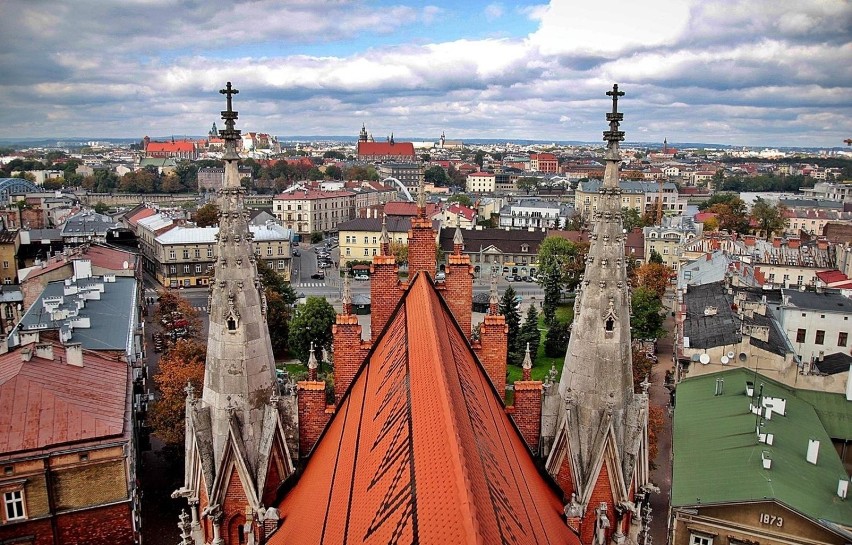 Kraków. Panorama z wieży kościoła na Podgórzy [ZDJĘCIA]