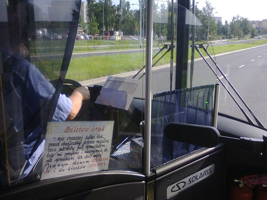 Brak biletów w autobusie