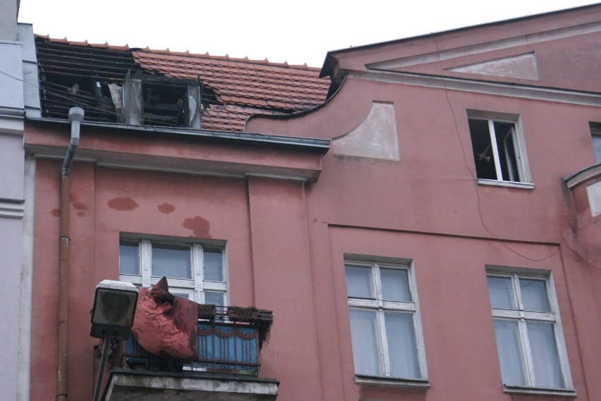 Pożar w Kaliszu przy ulicy Górnośląskiej