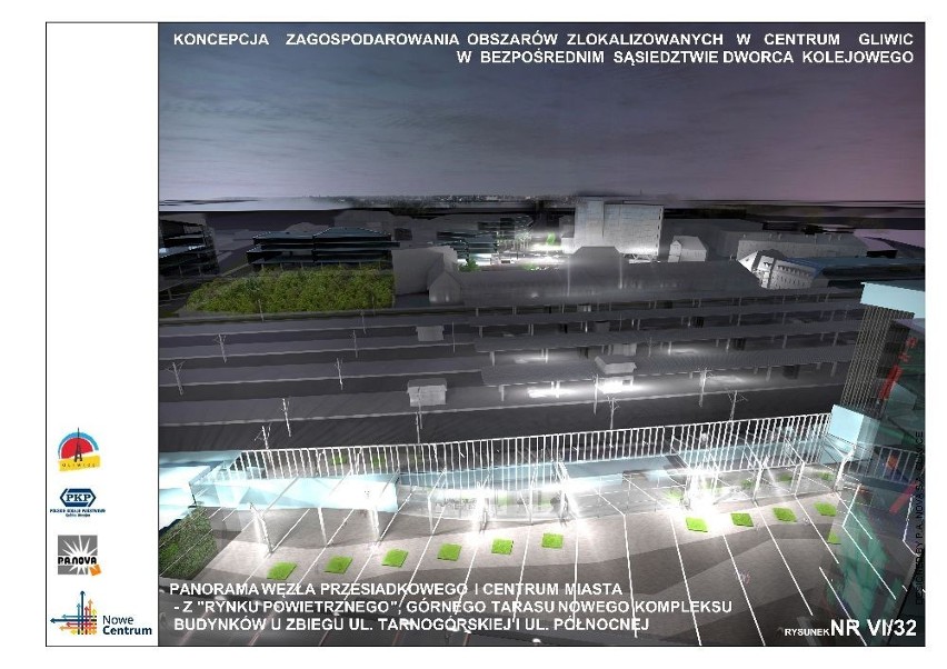 Gliwice: Nowe centrum i nowy dworzec PKP [WIZUALIZACJE, PLANY]