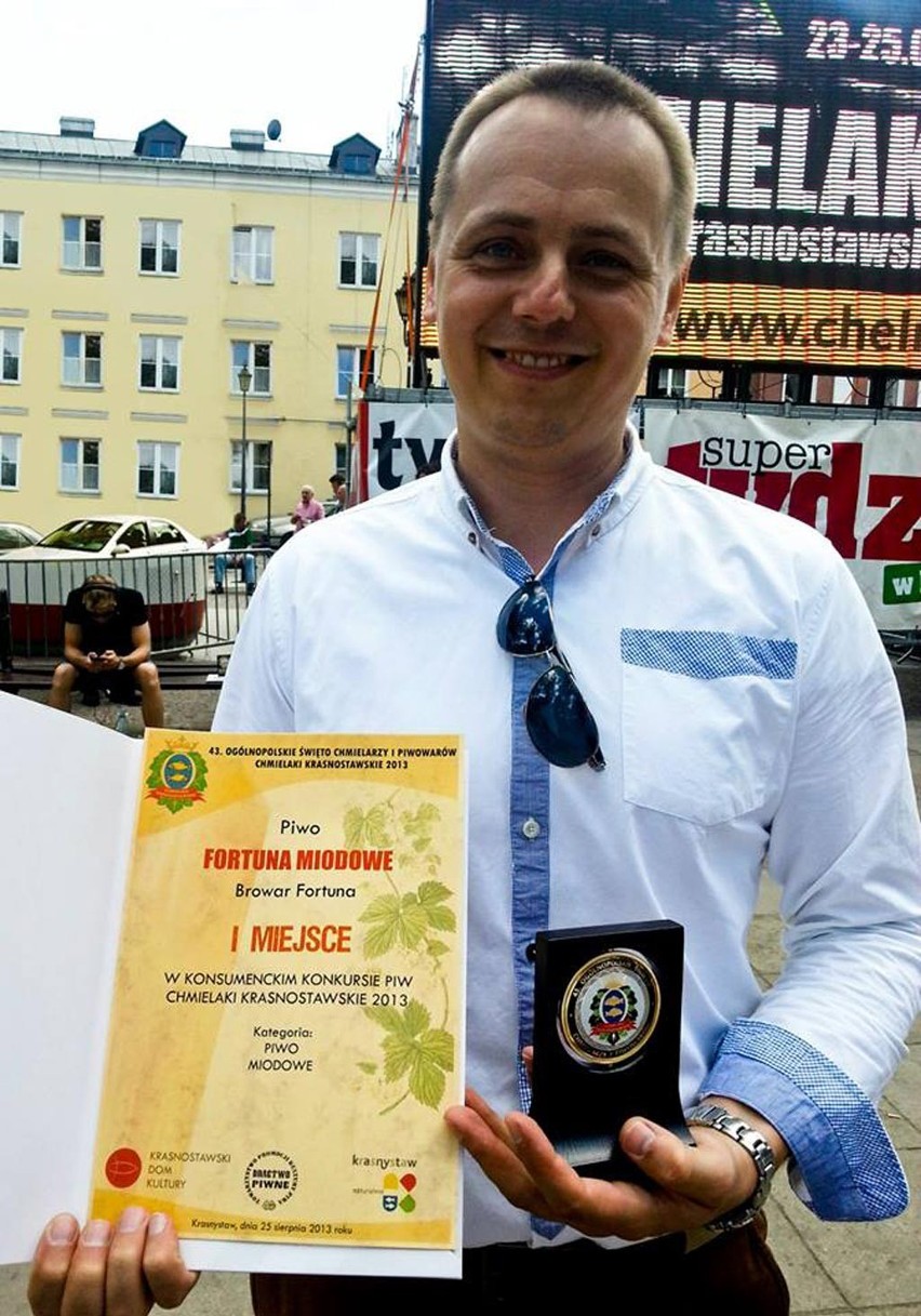 Browar Fortuna nagrodzony na Chmielakach Krasnostawskich.