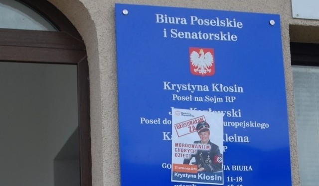 Krystyna Kłosin o plakatach SS