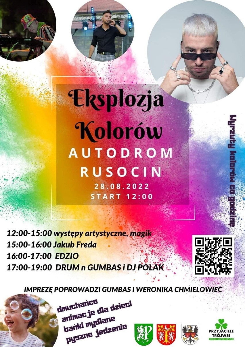 Niedziela w Rusocinie cała w Eksplozji Kolorów Holi!