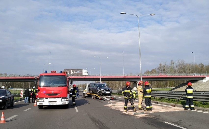 Wypadek na DTŚ w Zabrzu