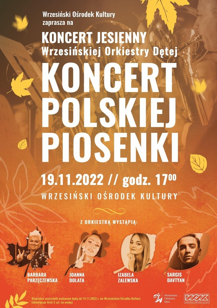 Jesienny Koncert Polskiej Piosenki niebawem we Wrześni. Kto stanie na scenie? [POZNAJ SZCZEGÓŁY]
