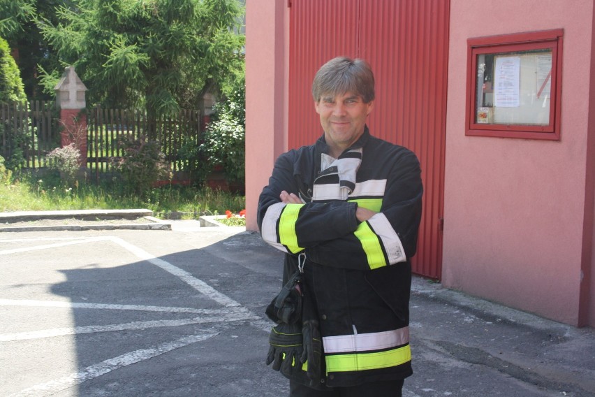 Krzysztof Grobelny o byciu strażakiem marzył do dziecka....