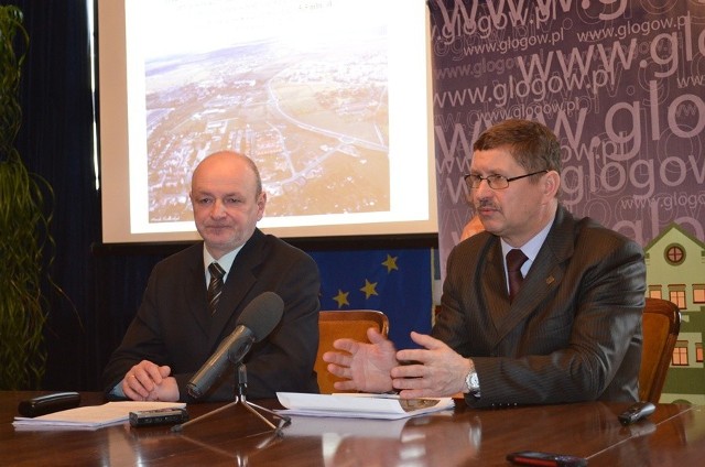 Prezydent Głogowa Jan Zubowski (z prawej) i wiceprezydent Leszek Rybak