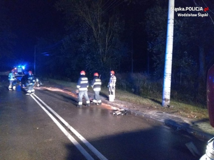 Wypadek w Wodzisławiu: młody kierowca, brawura. I opłakany...