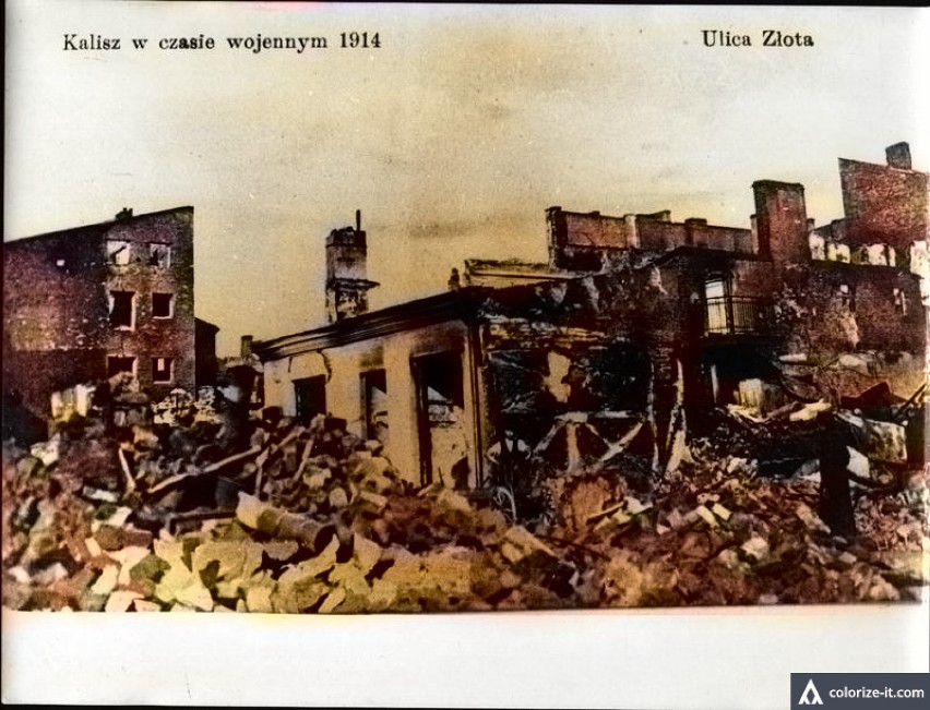 Tak wyglądał Kalisz po zburzeniu w 1914 roku