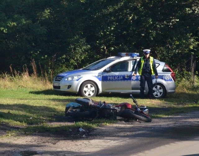 Motocyklista zderzył się z busem na ul. Szczecińskiej
