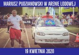 Mariusz Pudzianowski w kwietniu w Arenie Lodowej w Tomaszowie Maz. 