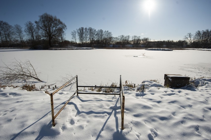 Śnieżne krajobrazy w Darłowie i Sławnie [zdjęcia]