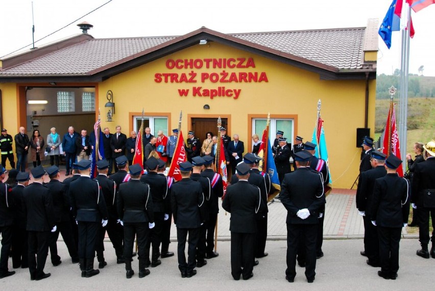 Ochotnicza Straż Pożarna w Kaplicy z nowym sztandarem