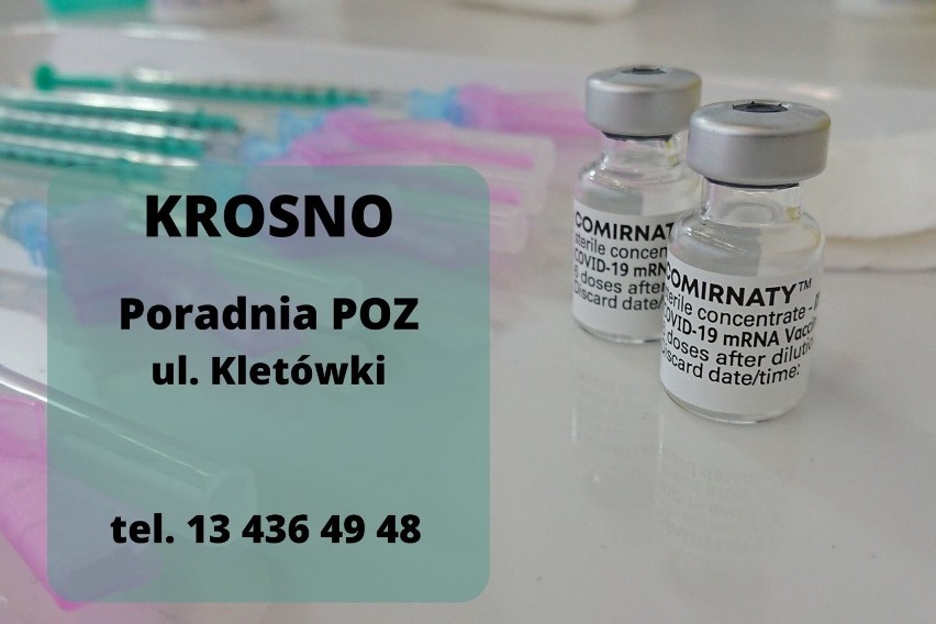 Punkty szczepień przeciw COVID-19 w Krośnie i powiecie krośnieńskim. Aktualna lista miejsc, gdzie można się zaszczepić