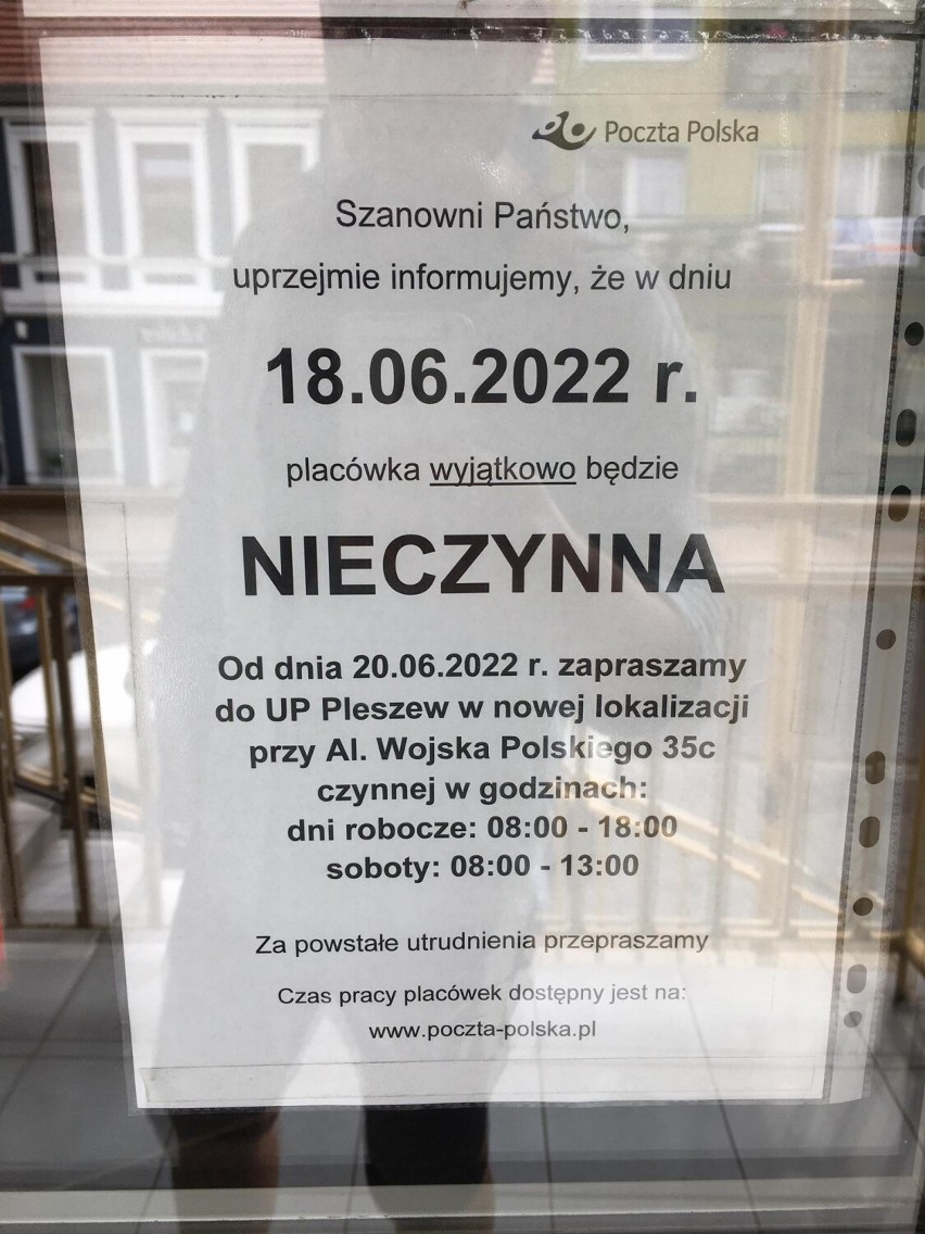 Pleszew. Poczta Polska w nowej lokalizacji w Pleszewie....