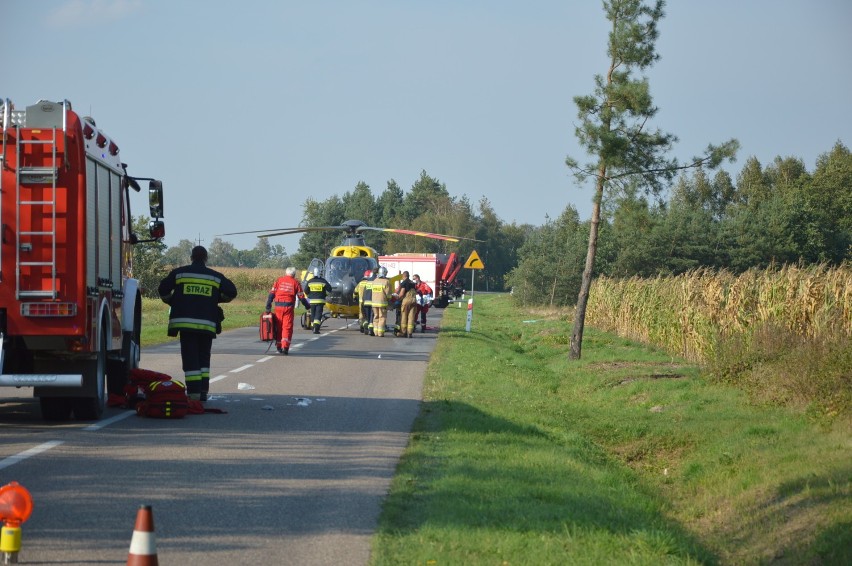 Wypadek pod Bolimowem. Zablokowany pas ruchu w kierunku Sochaczewa. Jeden z kierujących bez uprawnień [ZDJĘCIA]