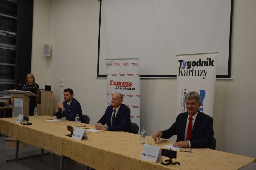 Wybory samorządowe 2018 - debata z kandydatami na burmistrza Żukowa 