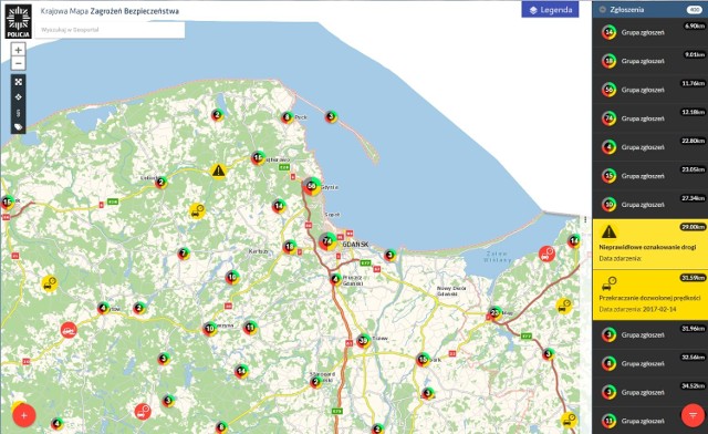 Krajowa Mapa Zagrożeń Bezpieczeństwa w powiecie puckim