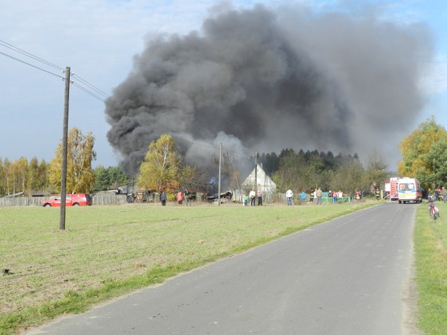 pożar koło gniezna