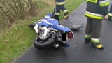 Wypadek motocyklem!