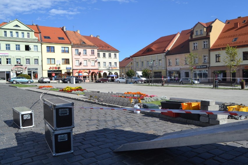 Na wodzisławskim rynku ruszyły przygotowania do Oktoberfestu