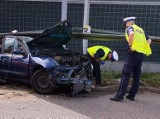 Gliwice: Tragiczny wypadek na A1. Auto roztrzaskało się na barierkach. Kierowca zginął