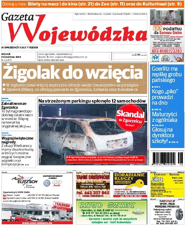 Gazeta Wojewódzka 15.04-21.04