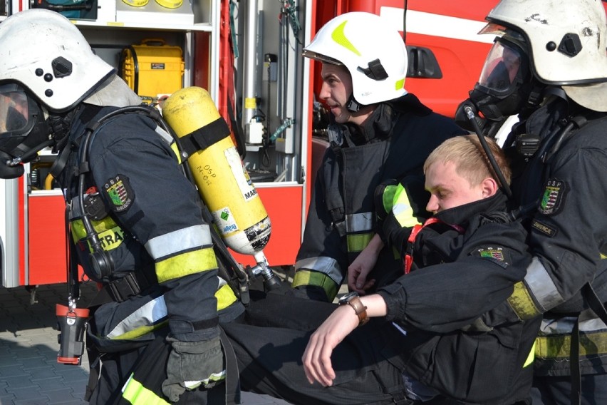 Ćwiczenia strażackie w Zawierciu - 31 października 2015